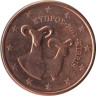  Кипр. 1 евроцент 2011 год. Муфлоны. 