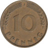  ФРГ. 10 пфеннигов 1949 год. (J) 