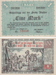 Бона. Германия. Итцехо 1 марка 1920 год. Нотгельд. (XF)