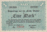  Бона. Германия. Итцехо 1 марка 1920 год. Нотгельд. (XF) 
