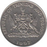  Тринидад и Тобаго. 25 центов 1997 год. Чакония. 