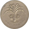  Великобритания. 1 фунт 1990 год. 