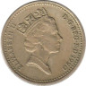  Великобритания. 1 фунт 1990 год. 