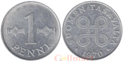 Финляндия. 1 пенни 1970 год.