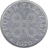  Финляндия. 1 пенни 1970 год. 