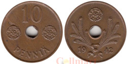 Финляндия. 10 пенни 1942 год.