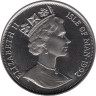  Остров Мэн. 1 крона 1992 год. Кошки - Сиамская кошка. 
