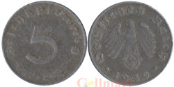 Германия (Третий рейх). 5 рейхспфеннигов 1940 год. Герб. (B)