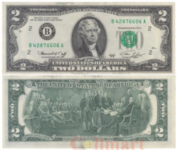 Бона. США 2 доллара 1976 год. Томас Джефферсон. (B) (AU)