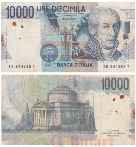  Бона. Италия 10000 лир 1984 год. Алессандро Вольта. (VG) 