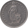  Швейцария. 2 франка 1985 год. Гельвеция. 