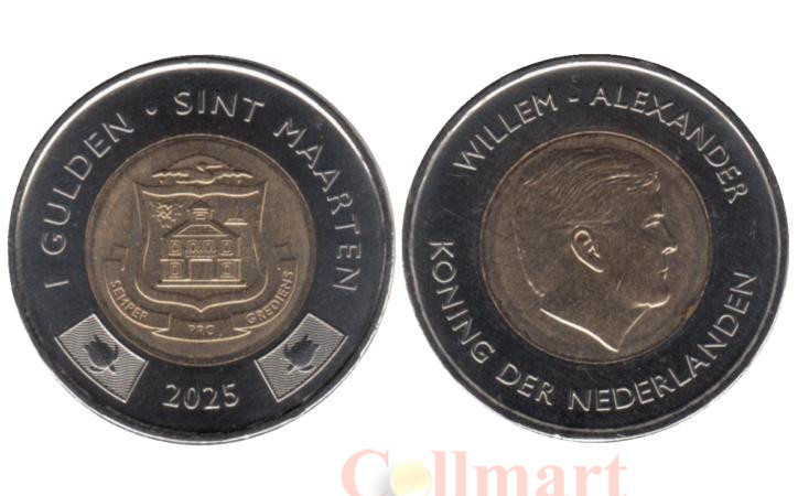  Синт-Мартен. 1 гульден 2025 год.  