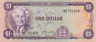  Бона. Ямайка 1 доллар 1976 год. Сэр Александр Бустаманте. (XF) 