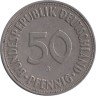  ФРГ. 50 пфеннигов 1970 год. (G) 