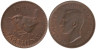  Великобритания. 1 фартинг 1946 год. Крапивник. 