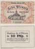  Бона. Германия. Вольдегк 10 пфеннигов 1921 год. Нотгельд. (XF) 