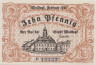  Бона. Германия. Вольдегк 10 пфеннигов 1921 год. Нотгельд. (XF) 