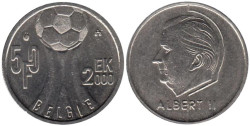 Бельгия. 50 франков 2000 год. Чемпионат Европы по футболу. BELGIE