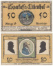 Бона. Германия. Лилиенталь 50 пфеннигов 1921 год. Портреты астрономов, литера Н. Нотгельд. (XF) 