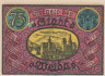  Бона. Германия. Вайда 75 пфеннигов 1921 год. Нотгельд. (XF) 