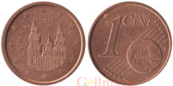 Испания. 1 евроцент 2015 год.