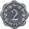  Мальта. 2 миля 1977 год. Мальтийский крест. 