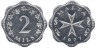  Мальта. 2 миля 1977 год. Мальтийский крест. 