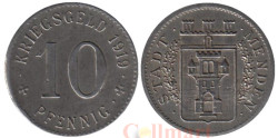 Германия. Менден. 10 пфеннигов 1919 год. Нотгельд.