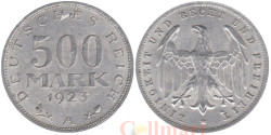 Германия (Веймарская республика). 500 марок 1923 год. Герб. (A)