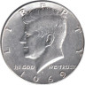  США. 1/2 доллара 1969 год. Джон Кеннеди. (D) 
