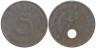  Германия - Третий рейх. 5 рейхспфеннигов 1940 год. (D) 
