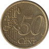  Финляндия. 50 евроцентов 2000 год. Геральдический лев. 