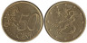  Финляндия. 50 евроцентов 2000 год. Геральдический лев. 