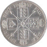  Великобритания. 2 шиллинга (флорин) 1887 год. Новый профиль королевы. 