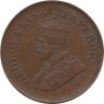  Индия (Британская). 1/2 пайса 1935 год. 
