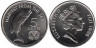 Фиджи. 5 центов 1995 год. 50 лет ФАО. Рыба. 