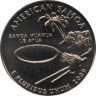  США. 25 центов 2009 год. Квотер Американского Самоа. (D) 