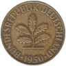  ФРГ. 10 пфеннигов 1950 год. (D) 