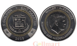 Синт-Мартен. 5 гульденов 2025 год.