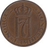  Норвегия. 2 эре 1936 год. Король Хокон VII. 