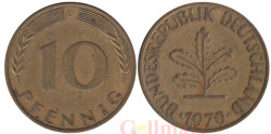 ФРГ. 10 пфеннигов 1970 год. (D)
