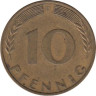  ФРГ. 10 пфеннигов 1970 год. (D) 