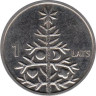  Латвия. 1 лат 2009 год. Рождественская ель. 