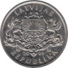 Латвия. 1 лат 2009 год. Рождественская ель. 