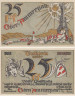  Бона. Германия. Обераммергау 25 пфеннигов 1921 год. Нотгельд. (XF) 