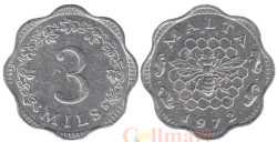 Мальта. 3 миля 1972 год. Пчелиные соты и пчела.
