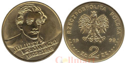 Польша. 2 злотых 1999 год. 150 лет со дня смерти Юлиуша Словацкого.