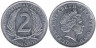  Восточные Карибы. 2 цента 2011 год. Королева Елизавета II. 