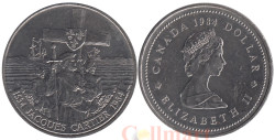 Канада. 1 доллар 1984 год. 450 лет с момента открытия Гаспе.