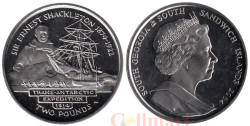 Южная Георгия. 2 фунта 2004 год. 130 лет со дня рождения Эрнеста Генри Шеклтона.